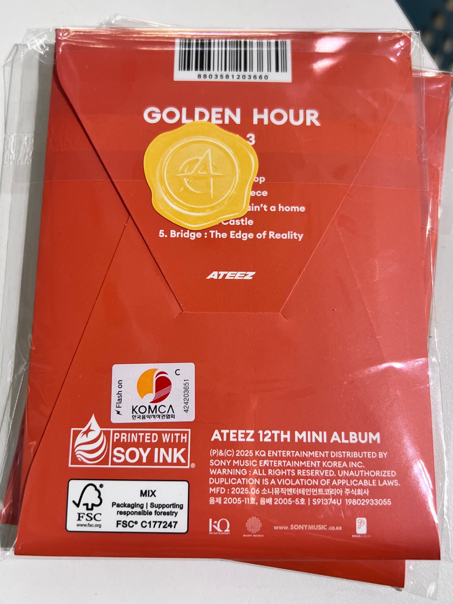 ALBUM ATEEZ GOLDEN HOUR : Part.3](POCAALBUM)