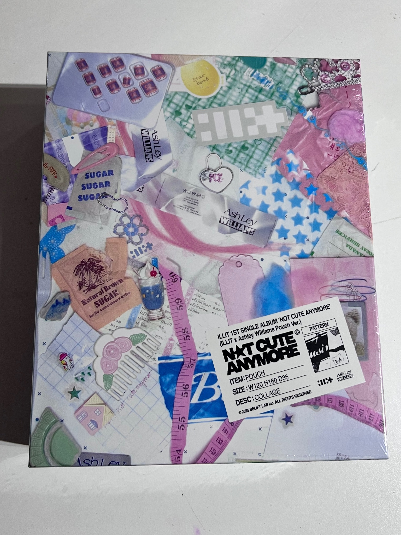 ALBUM ILLIT 1st Single Album [NOT CUTE ANYMORE] (ILLIT x Ashley Williams Pouch Ver.)