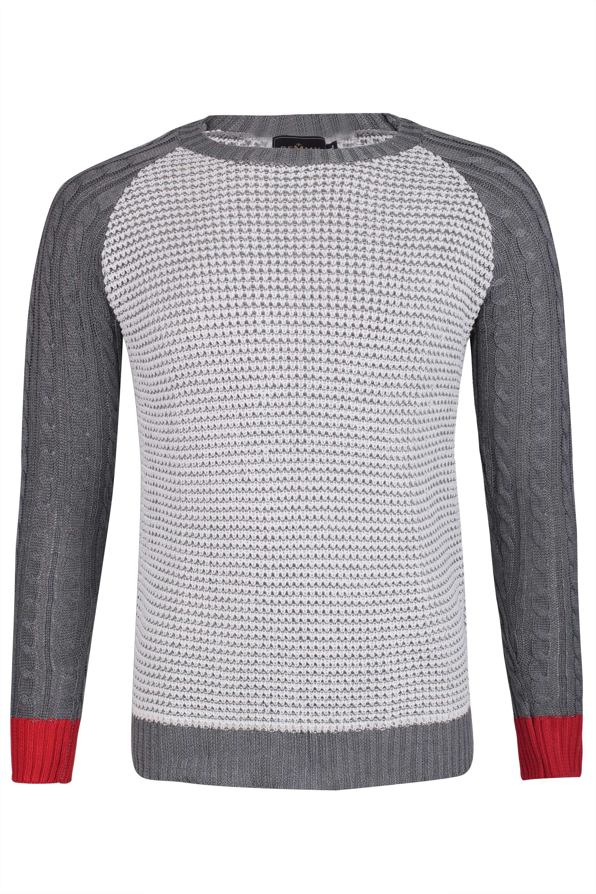 AL dệt trắng ghi thân,cổ vai tay ghi,cổ tay đỏ sz M