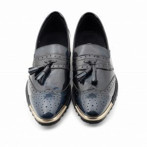 Giày da xanh đen loang sz 38