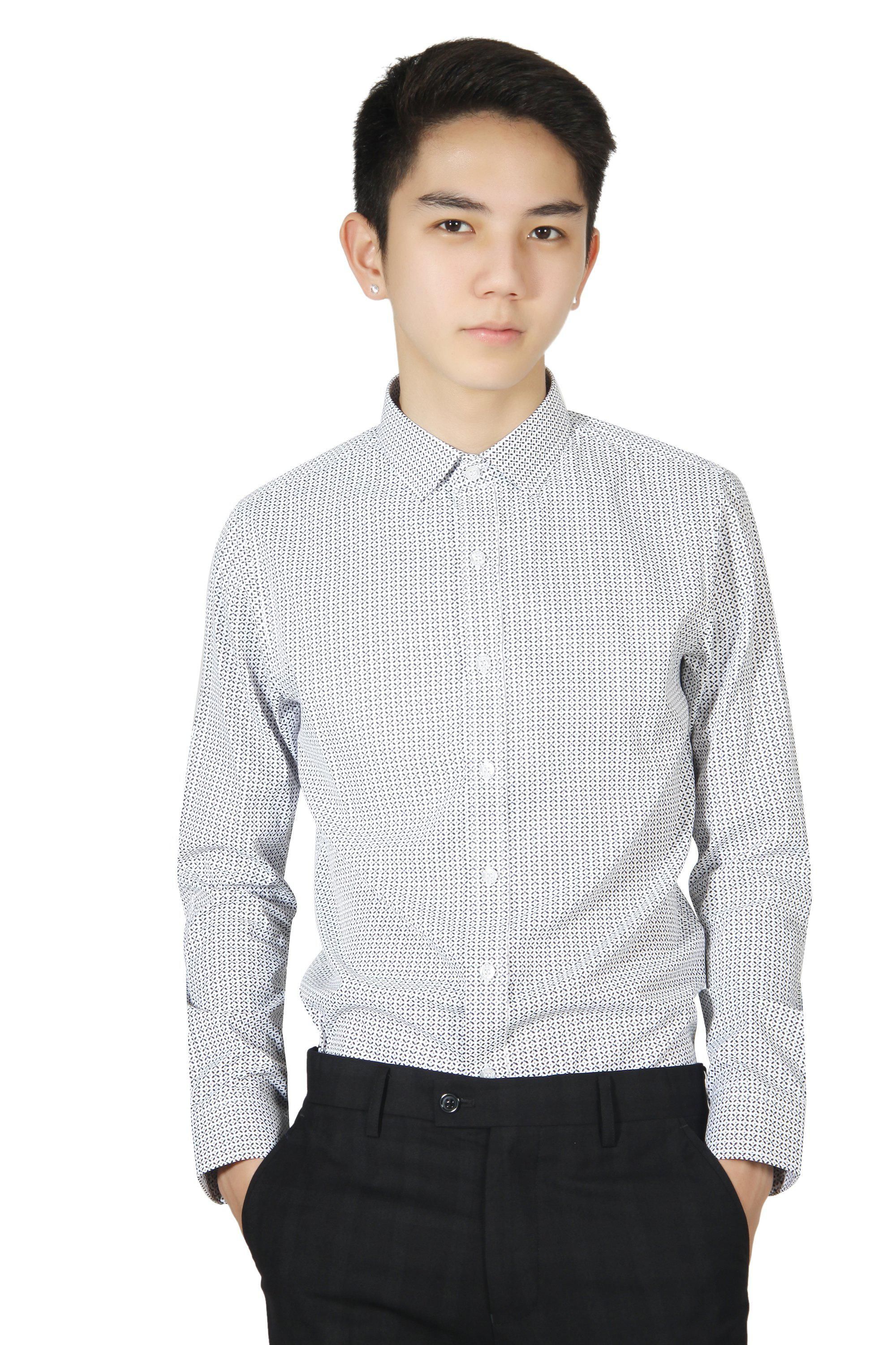 SM hoạ tiết hoa thị đen 4 cánh