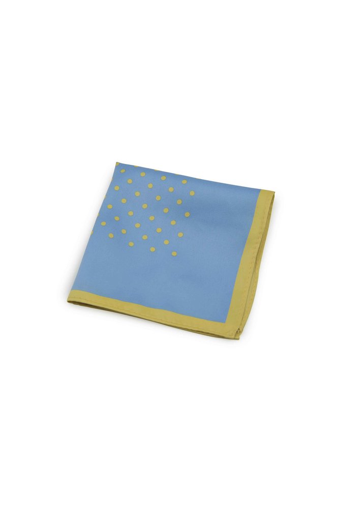 KCT xanh dương viền vàng, chấm bi vàng