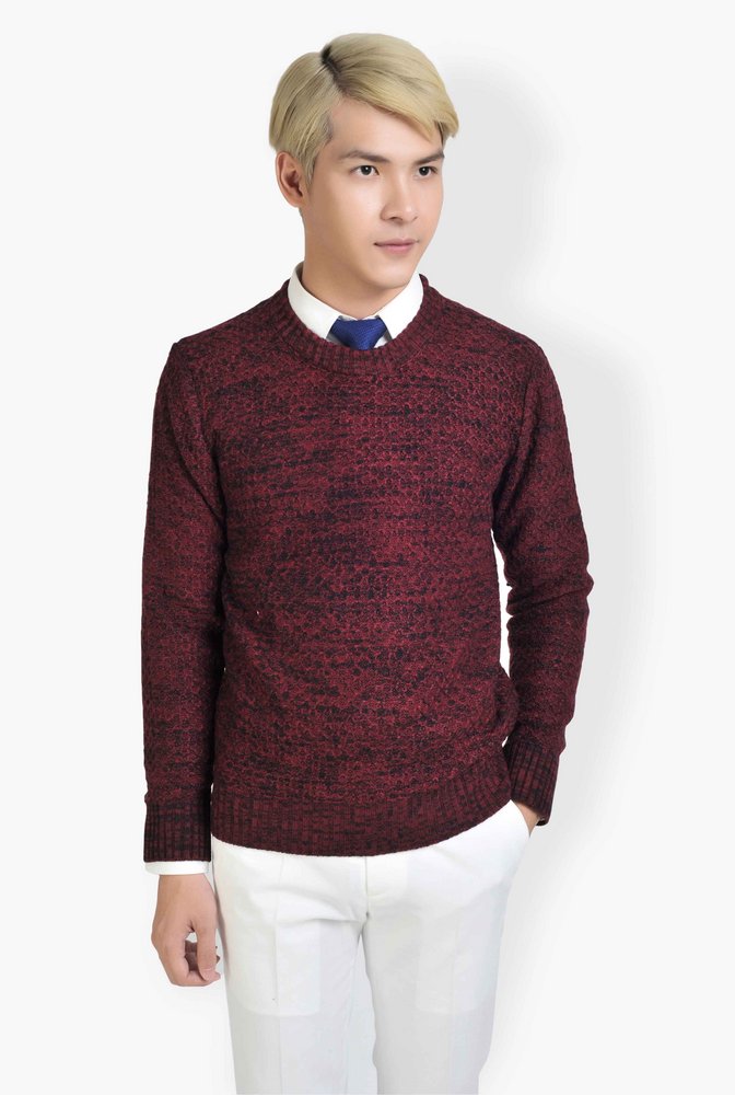 AL đỏ dệt pha đen sz L