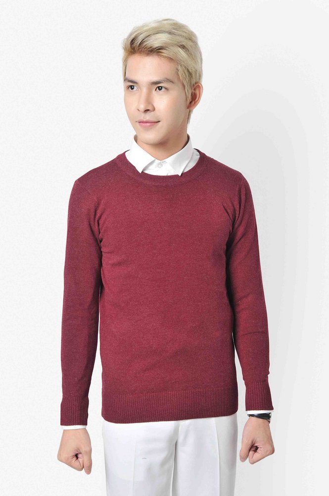 AL đỏ mận cổ tròn sz L