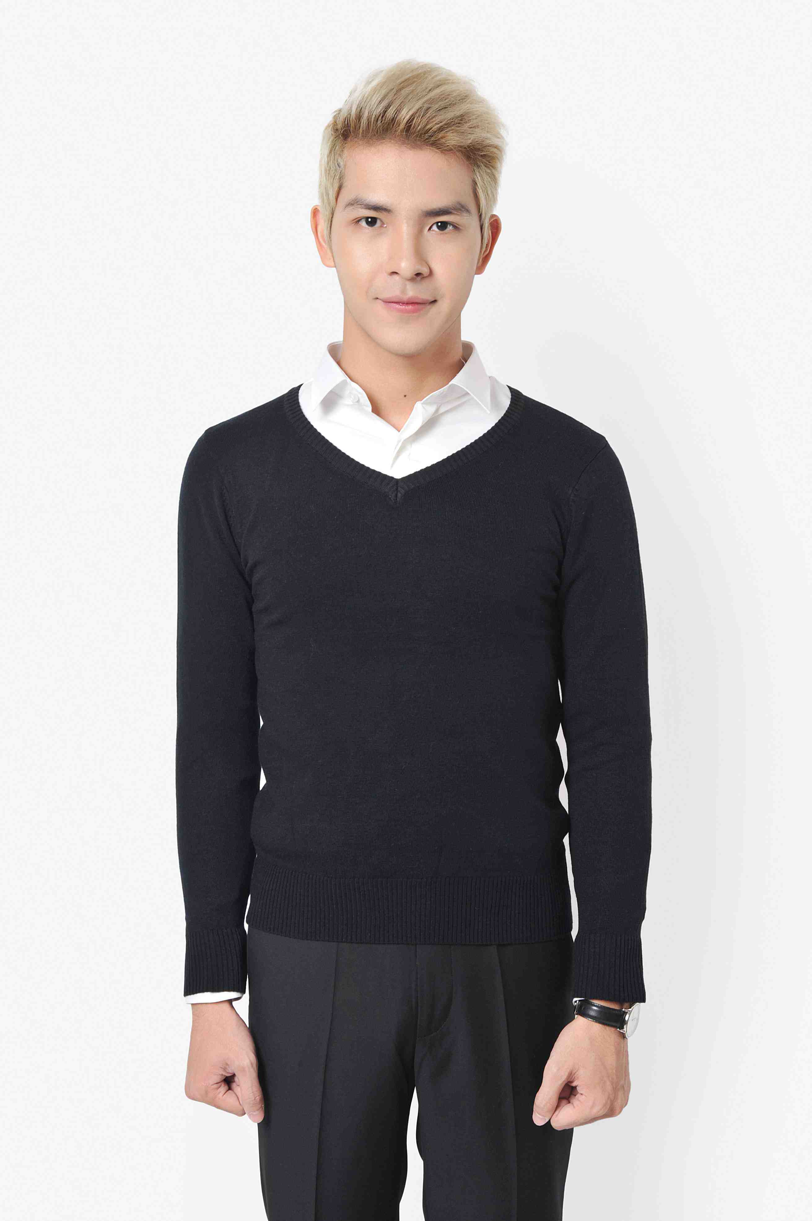 AL đen cổ tim sz M