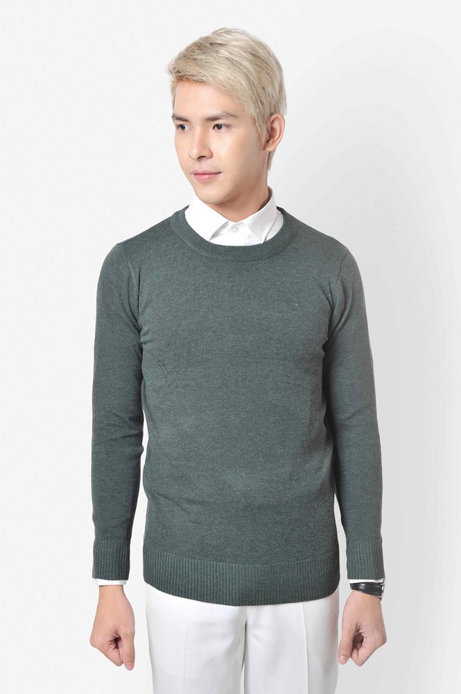 AL xanh lá đậm cổ tròn sz L