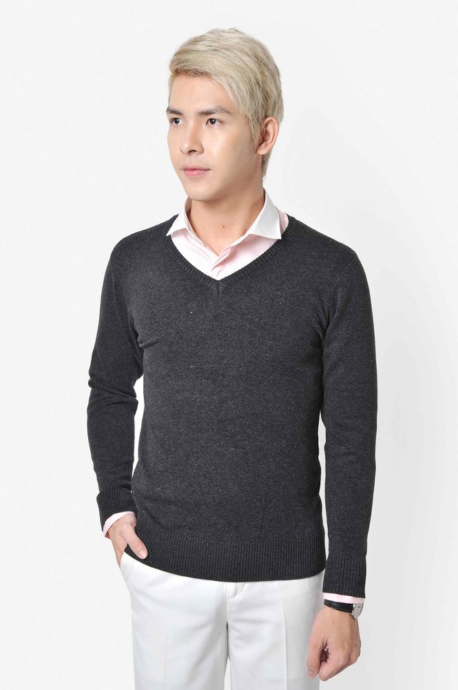 AL ghi cổ tim sz M