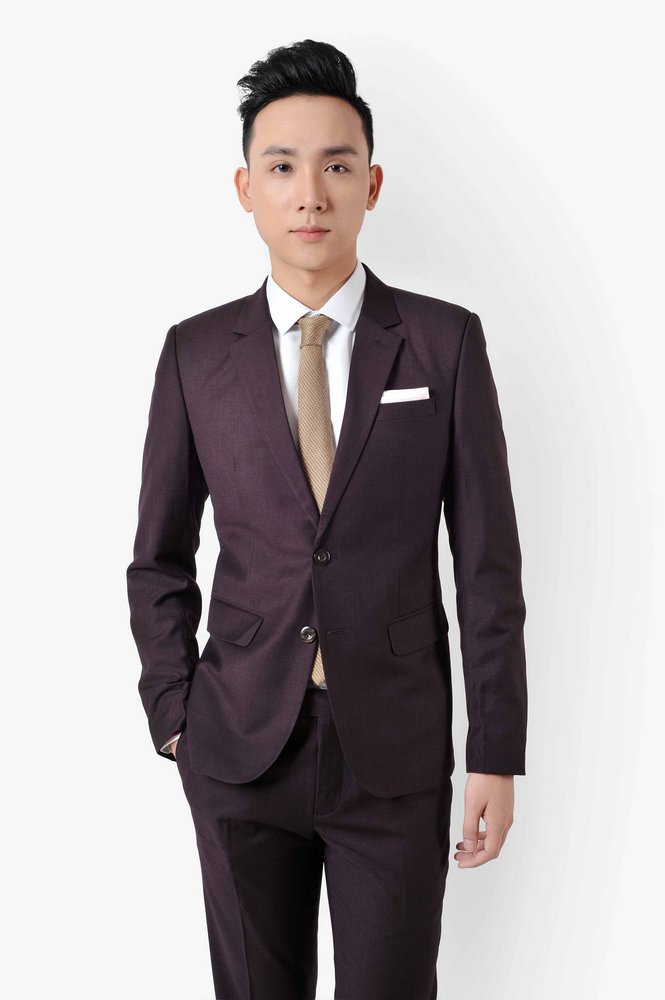 Vest tím chàm 1 hàng khuy sz XS