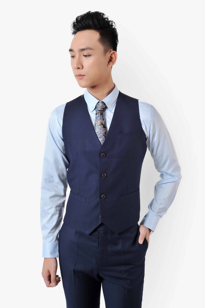 ZV xanh tím than, 1hàng khuy sz XS