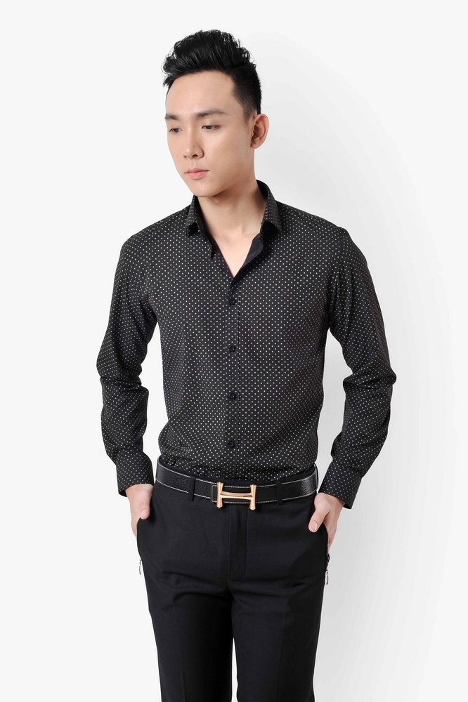 SM đen chấm bi nâu LC, DT