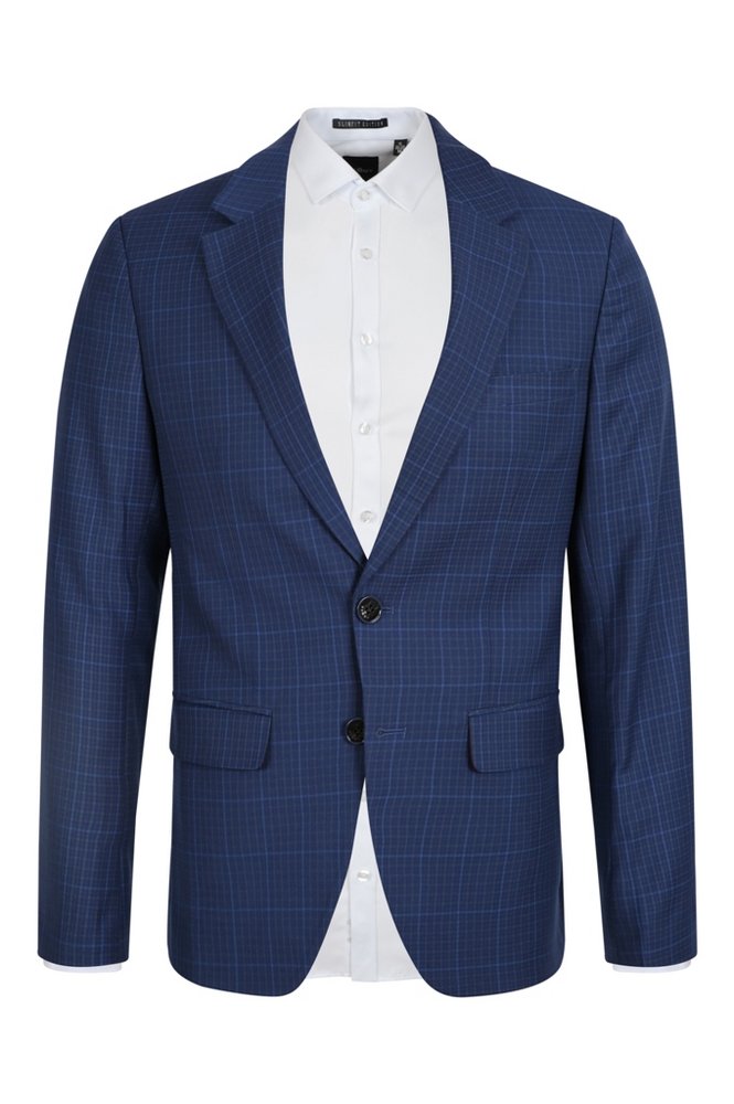 Vest xanh nhạt kẻ caro vàng- xanh, 2 hàng khuy sz XS