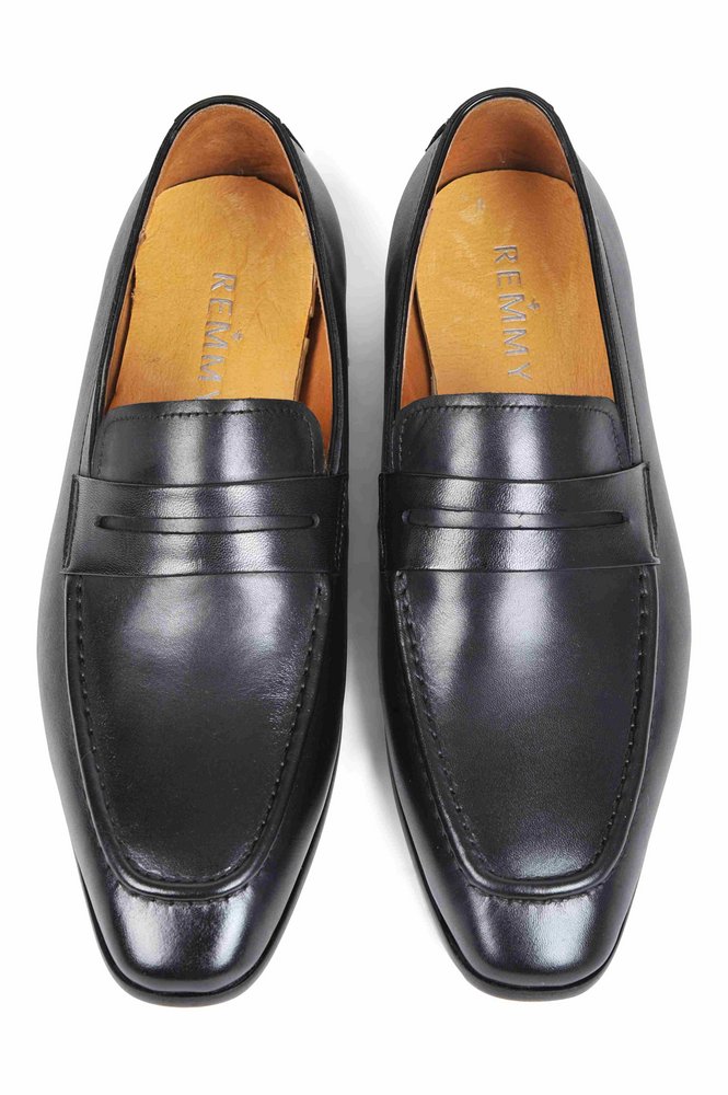 Giày da đen trơn sz 39
