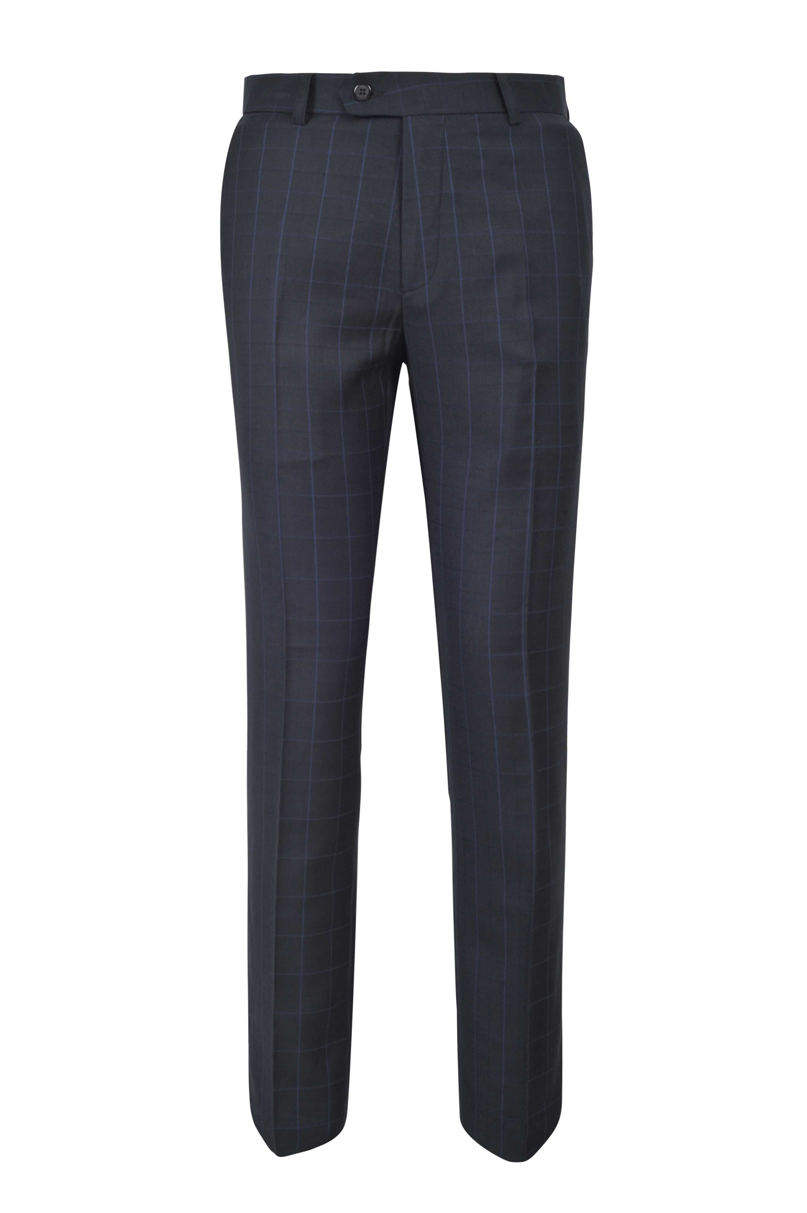 Quần xanh đen kẻ caro to xanh dương sz 33