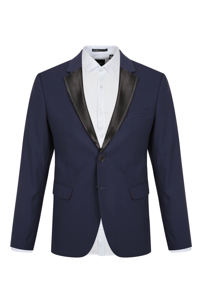 Vest xanh tt nhạt né cổ phi bóng, vai xuôi, 1 hàng khuy