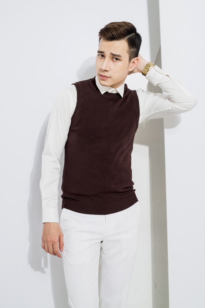 AL ghile nâu hạt dẻ, cổ tròn 029 sz M