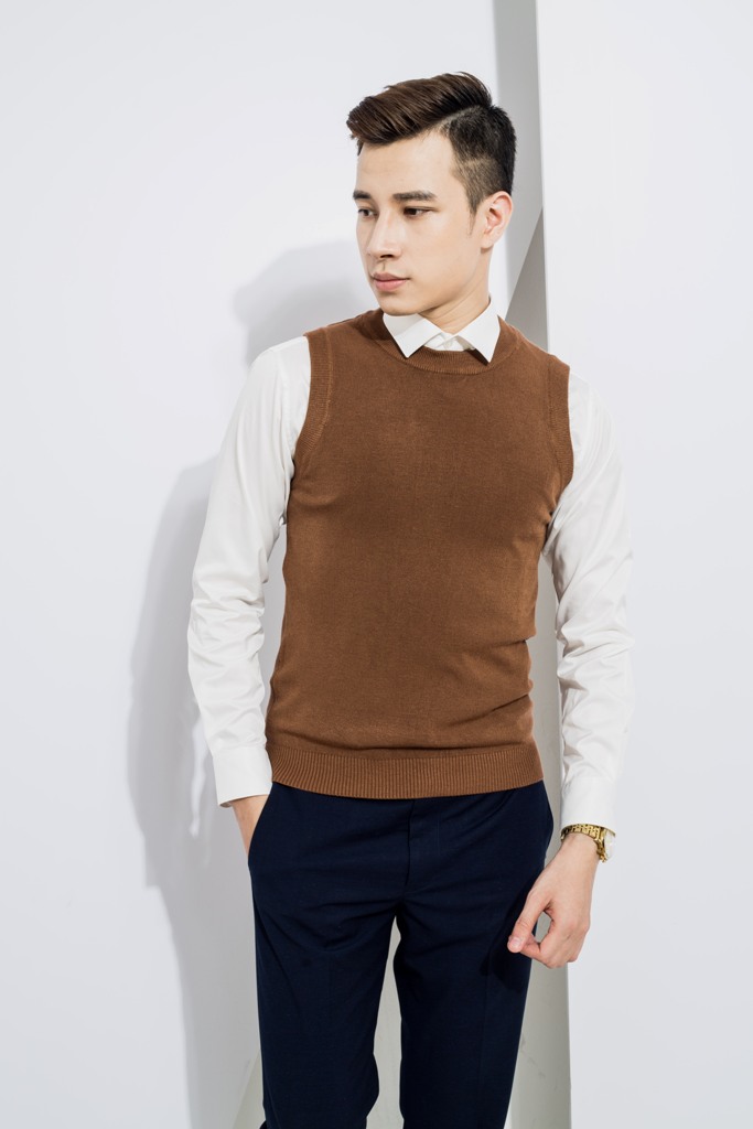 AL ghile nâu đất, cổ tròn 029 sz M