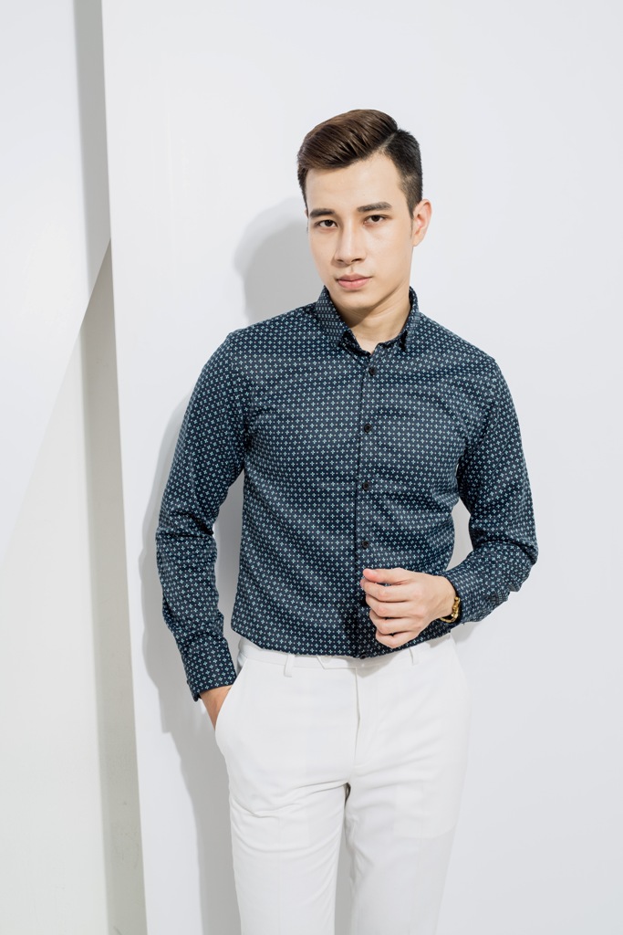 SM xanh tt, chấm bi- hoa thị trắng DT