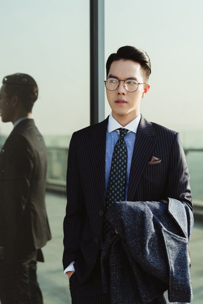 Vest xanh tt, kẻ dọc chỉ trắng