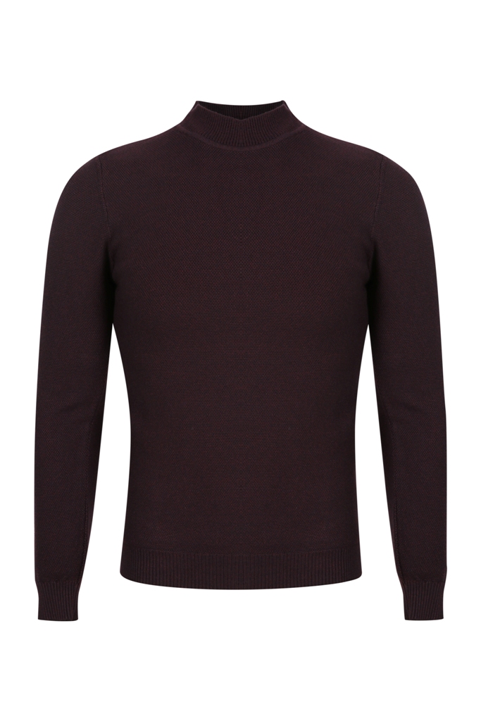AL lót lông cổ tròn, màu tím chàm G588 sz M