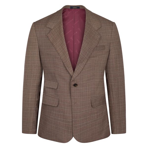 Vest nâu- be, kẻ chỉ xanh- cam sz XS