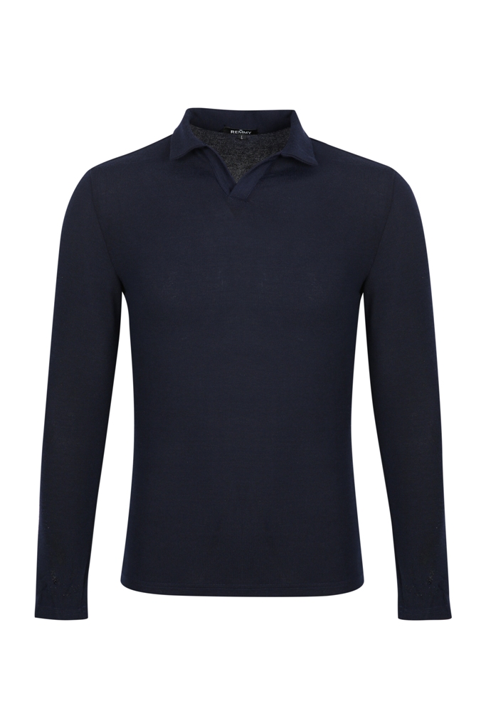 AL trơn cổ Đức 8832 màu tím than sz M