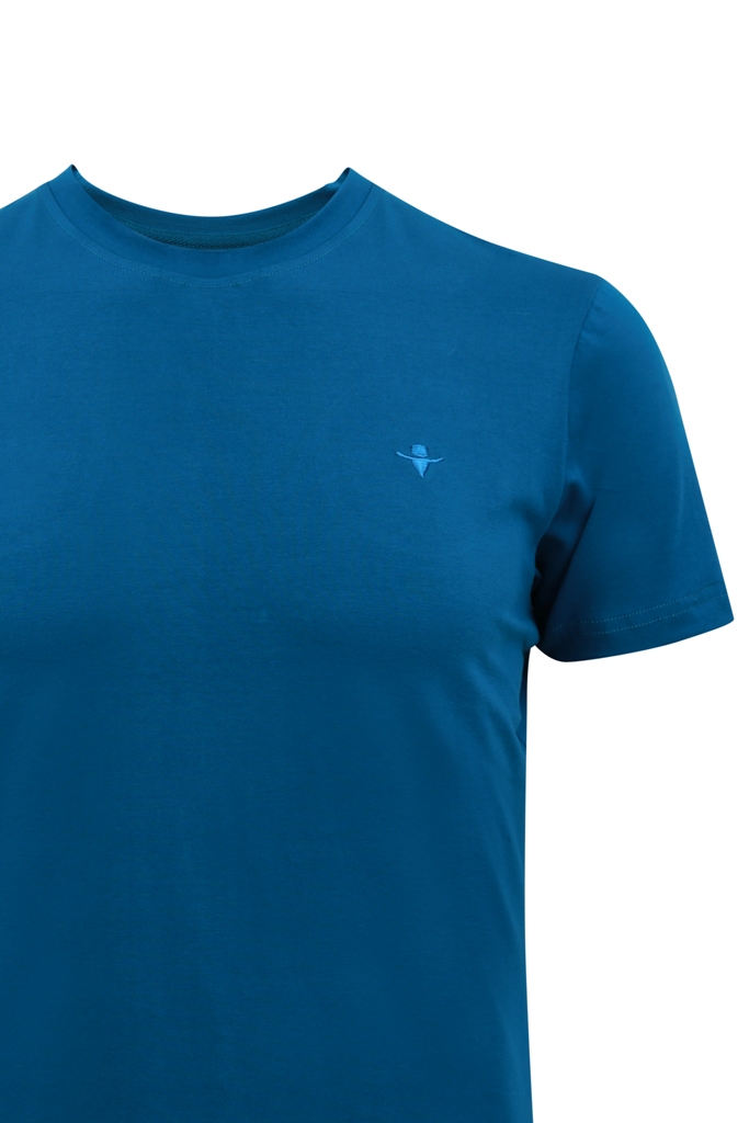 AF cổ tròn xanh cổ vịt, 100% Cotton