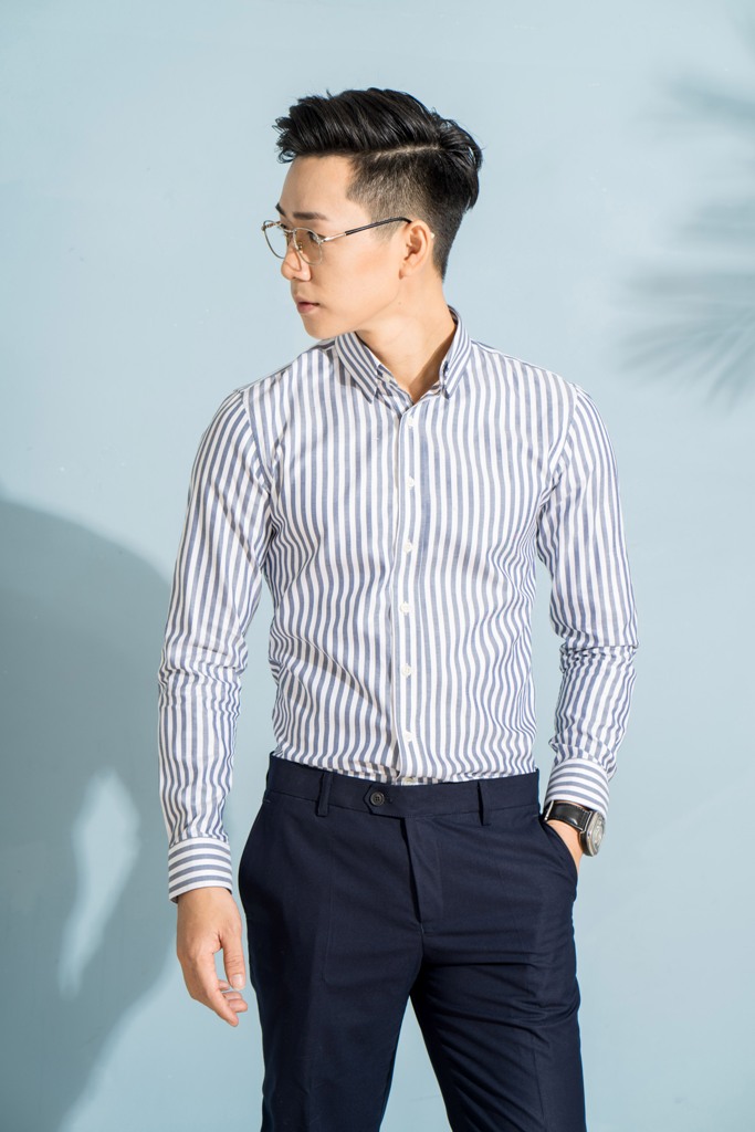 SM kẻ sọc ghi đậm