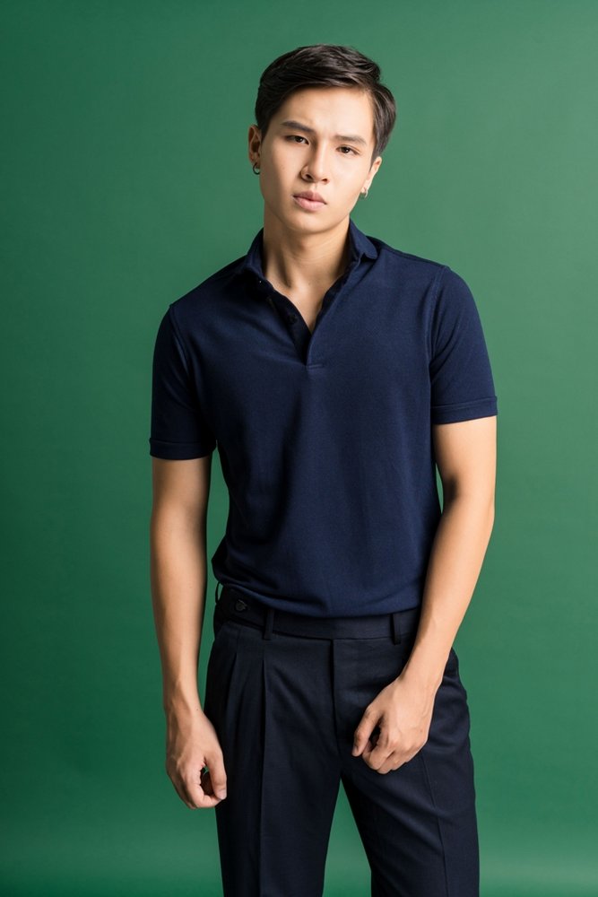 AF xanh tt đậm cổ ngang
