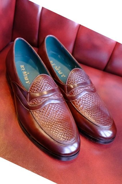 Giày lười nâu, ht da rắn,đai mặt nạ sz 40