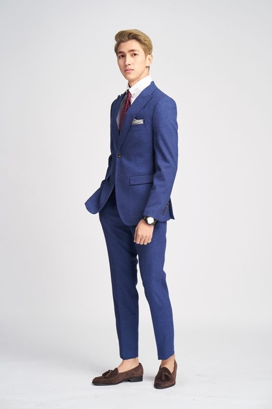 QV dạ xanh navy bạc màu