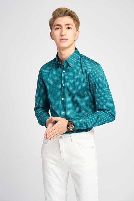 SM xanh ngọc đậm, ht hoa trắng