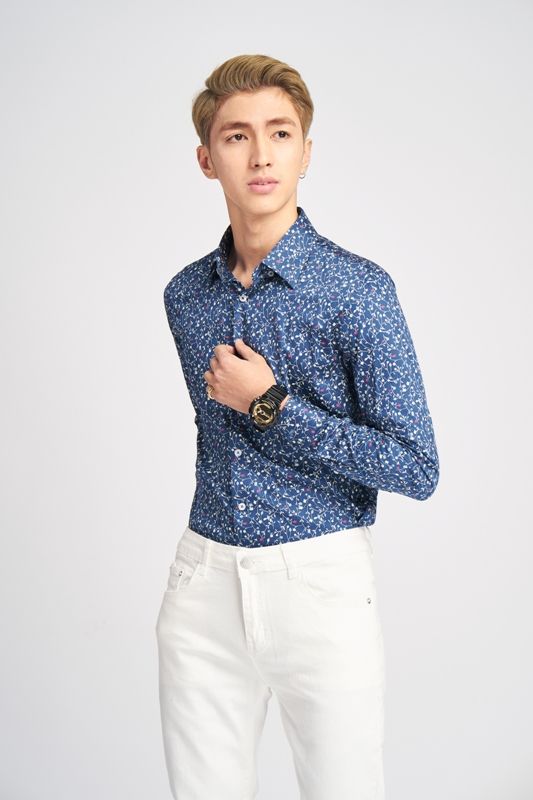 SM xanh cổ vịt, ht hoa lá trắng-xanh-đỏ