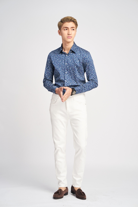 SM xanh cổ vịt, ht hoa lá trắng-xanh-đỏ