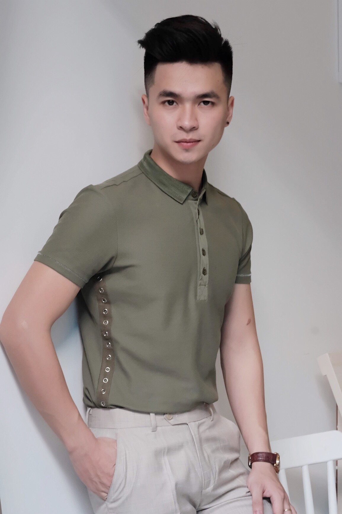 AF xanh lá- đai lỗ 2 bên sườn- F29