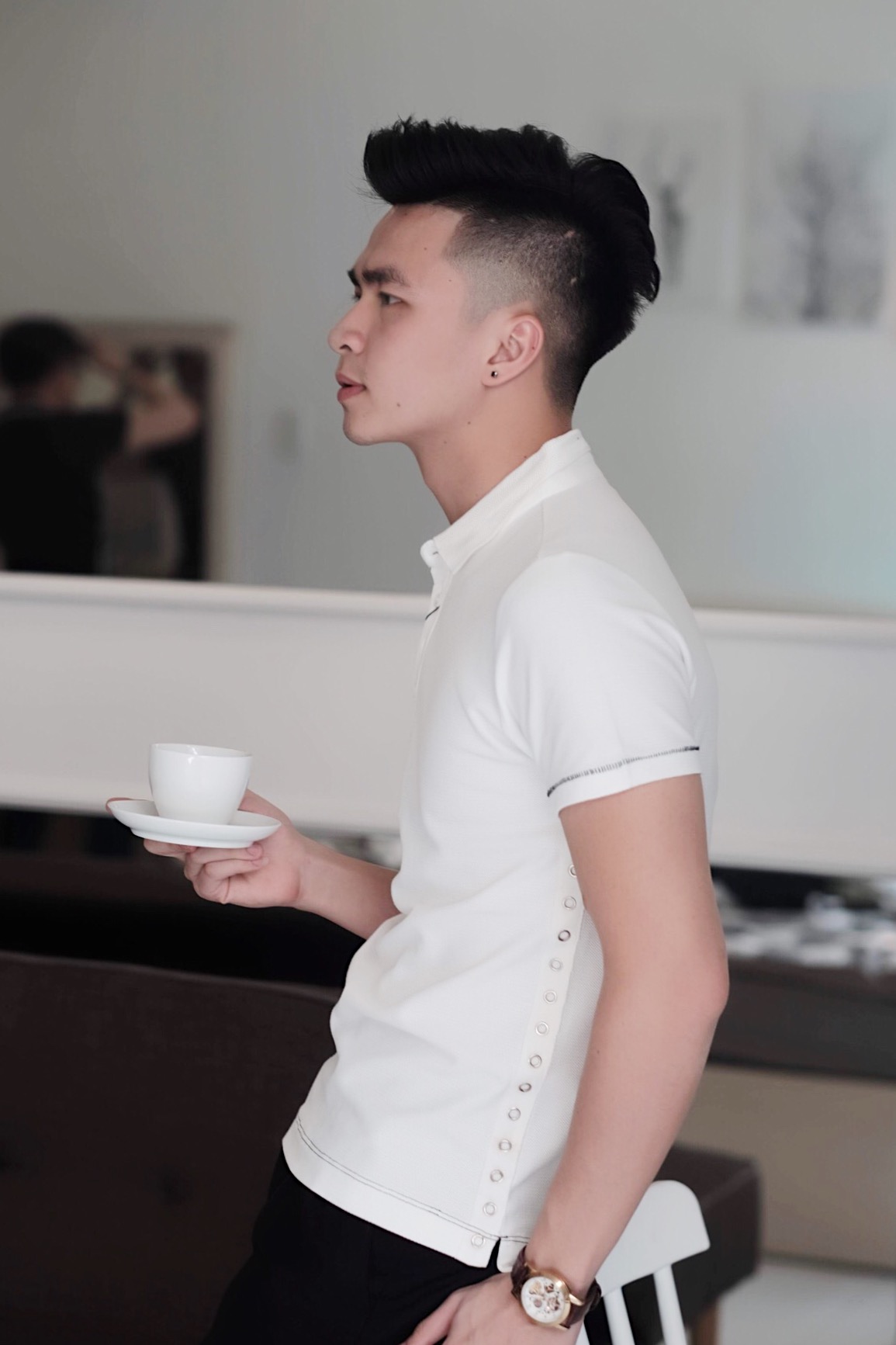 AF trắng- đai lỗ 2 bên sườn- F29