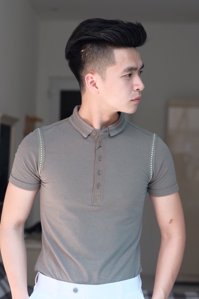 AF rêu đính hạt vòng nách- F35