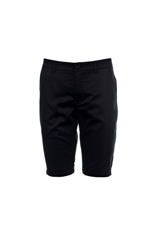 Quần ngố đen bóng trơn, gấu lơ vê sz 29