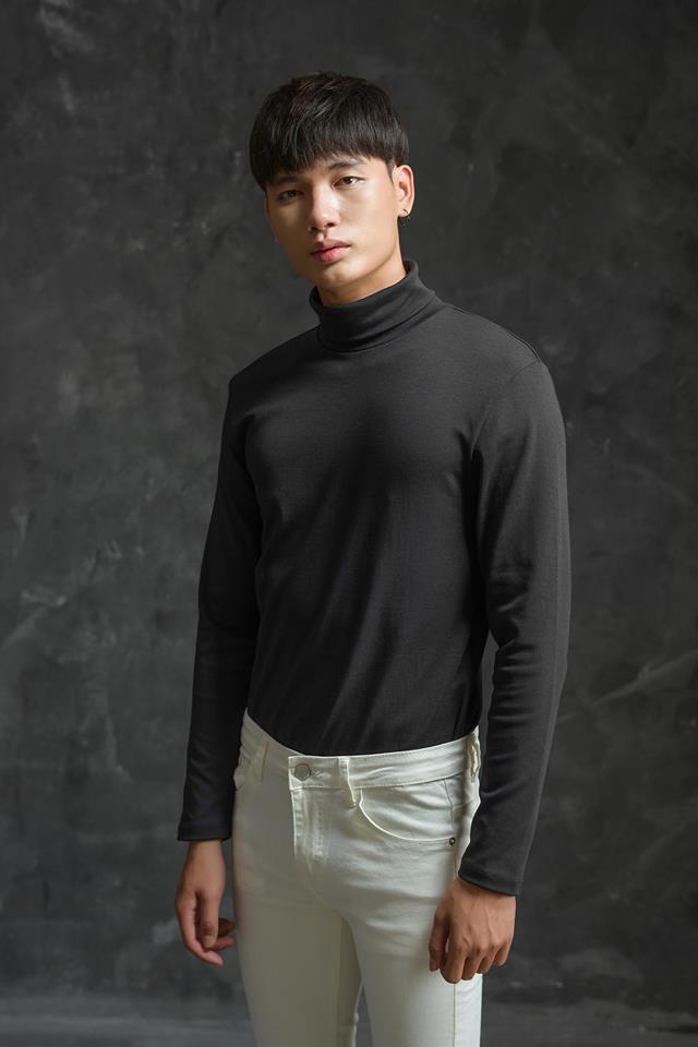 AT đen trơn cổ lọ -104 sz M