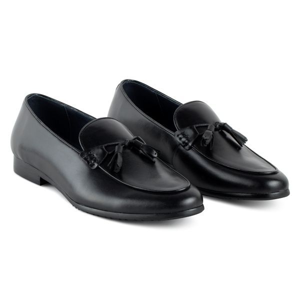 Giày lười đen buộc chuông 888-14 sz 40