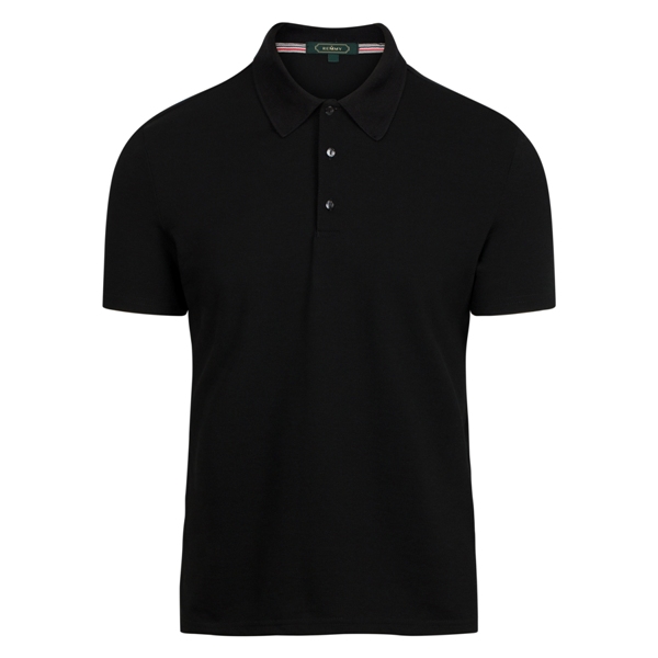 AF polo đen trơn- phối kẻ ghi-xanh-đỏ chân cổ trong