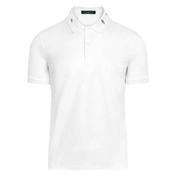 AF polo trắng ht cổ tim-rắn-ong-hoa