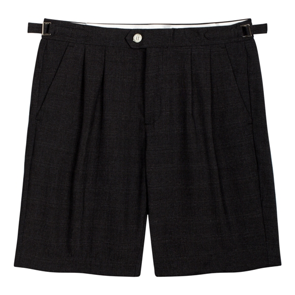 Quần ngố đen kẻ ghi liti 8026 sz 30