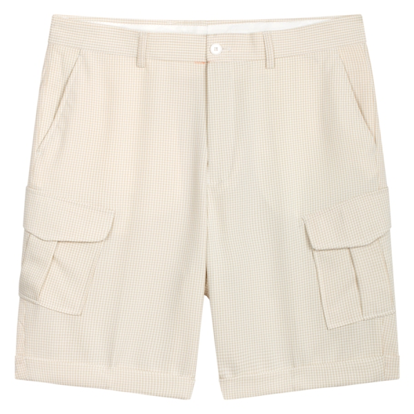 Quần ngố vàng be kẻ caro trắng, túi hộp 8030 sz 32