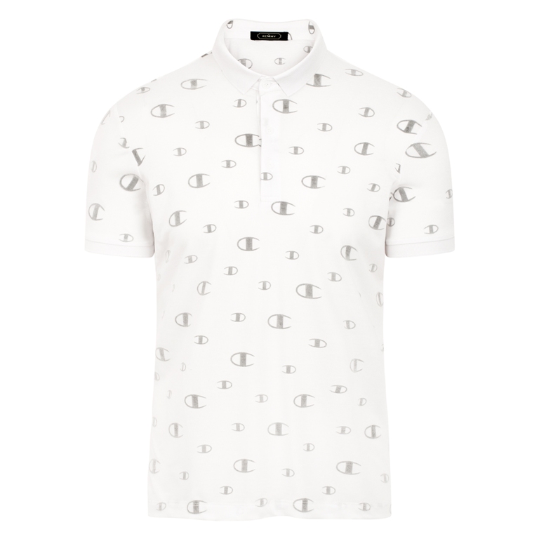 AF polo trắng ht chữ D ghi