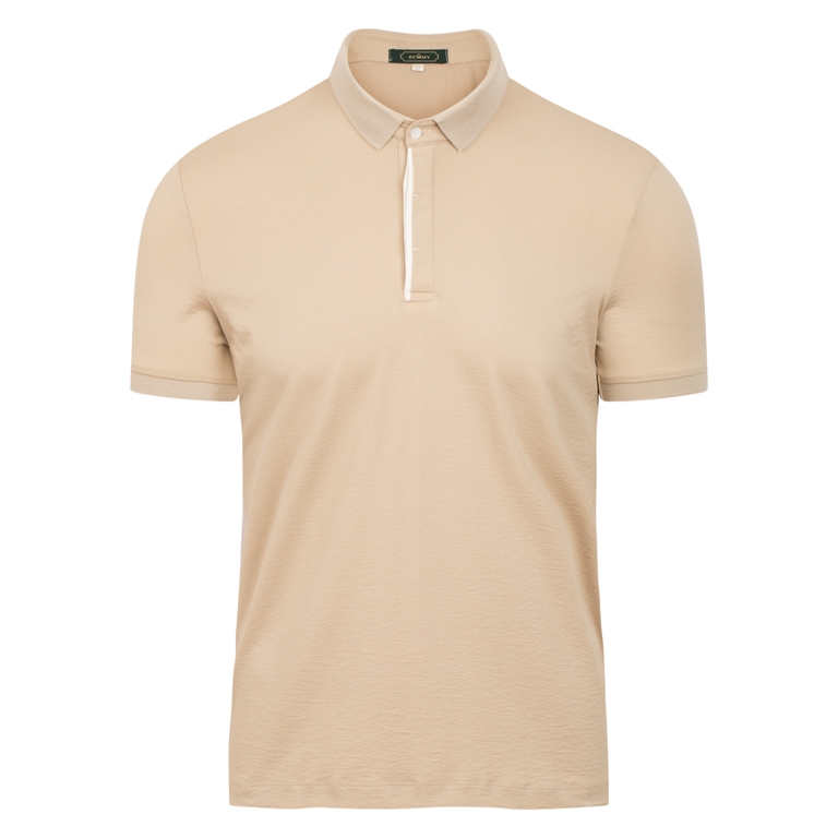 AF polo be, kẻ trắng dọc đường cài khuy
