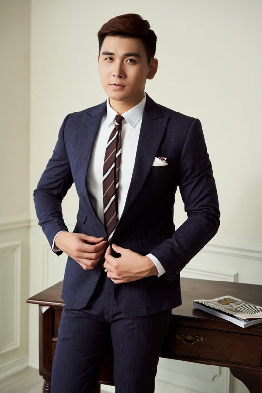 Vest tím than bạc màu- kẻ ô vuông to chỉ xanh, 2 khuy
