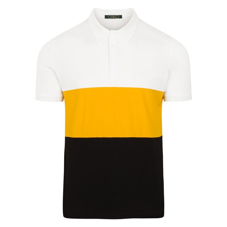 AF polo 3 màu trắng- vàng- đen 9020