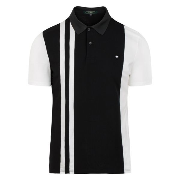 AF polo đen- trắng, kẻ dọc đen- trắng 1101