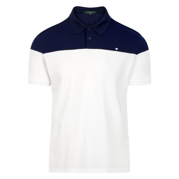 AF polo trắng, nửa trên tím than 1103