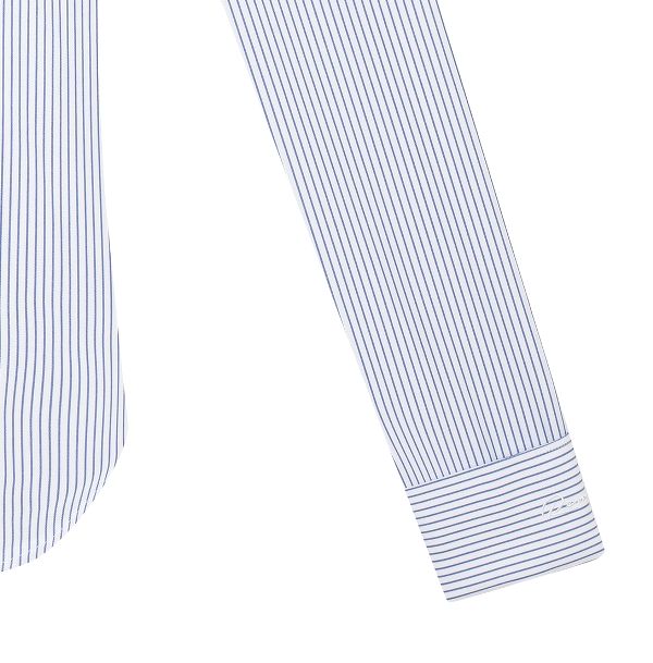 SM kẻ sọc nhỏ tím than - trắng, cufflink tay